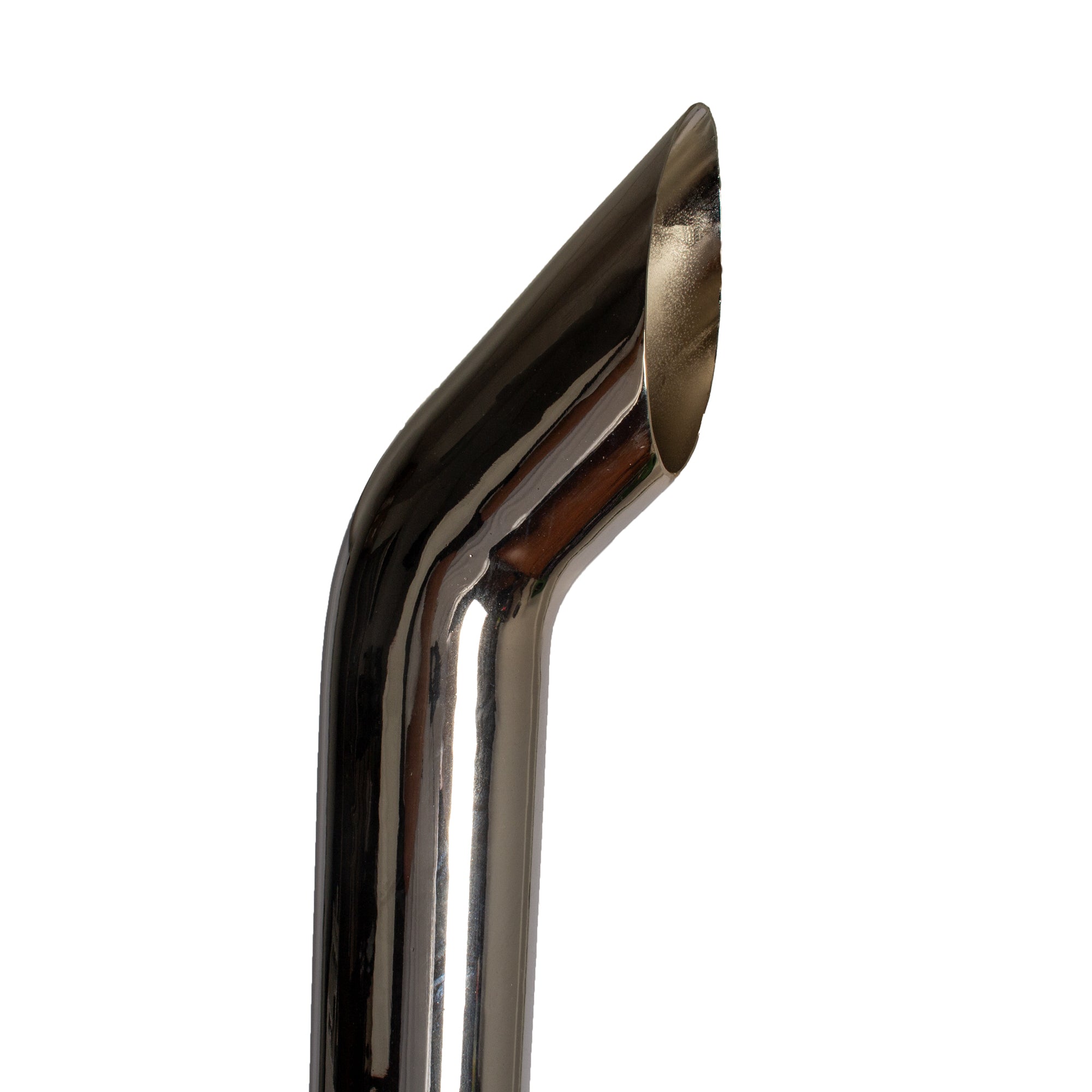 Exhaust Pipe Replacement for UNIVERSAL  3-1/2" x 84", Curved Chrome