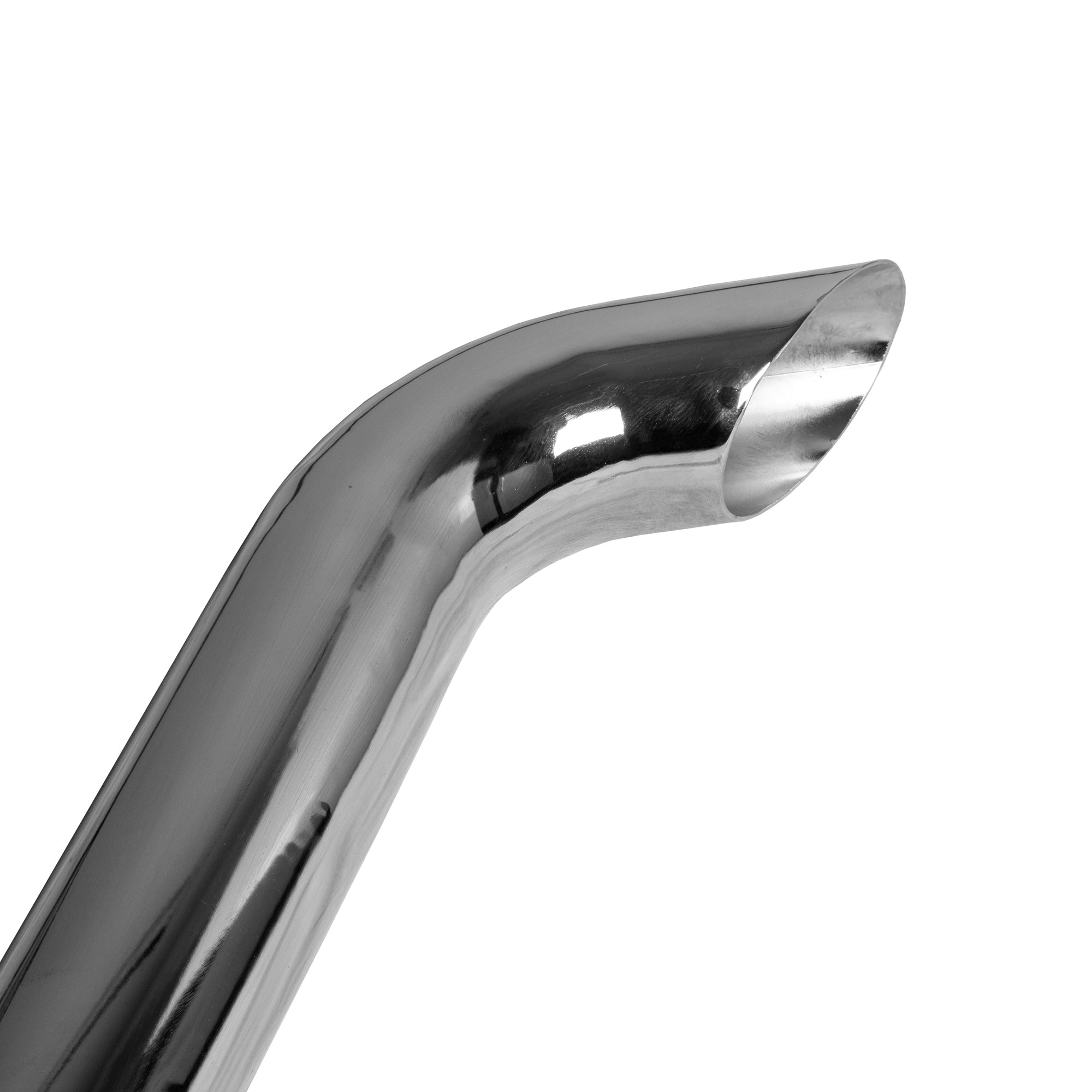 Exhaust Pipe Replacement for UNIVERSAL  4" x 84", Curved Chrome