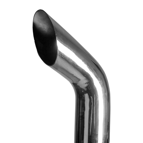 Exhaust Pipe Replacement for UNIVERSAL  5" x 72", Curved Chrome