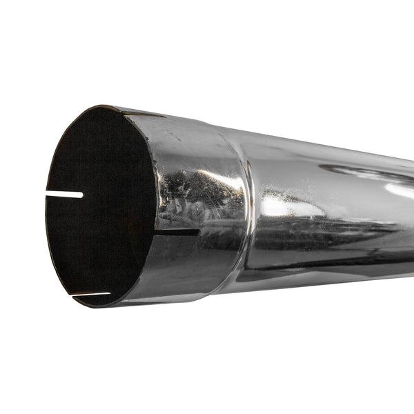 Exhaust Pipe Replacement for UNIVERSAL  5" x 108", Curved Chrome