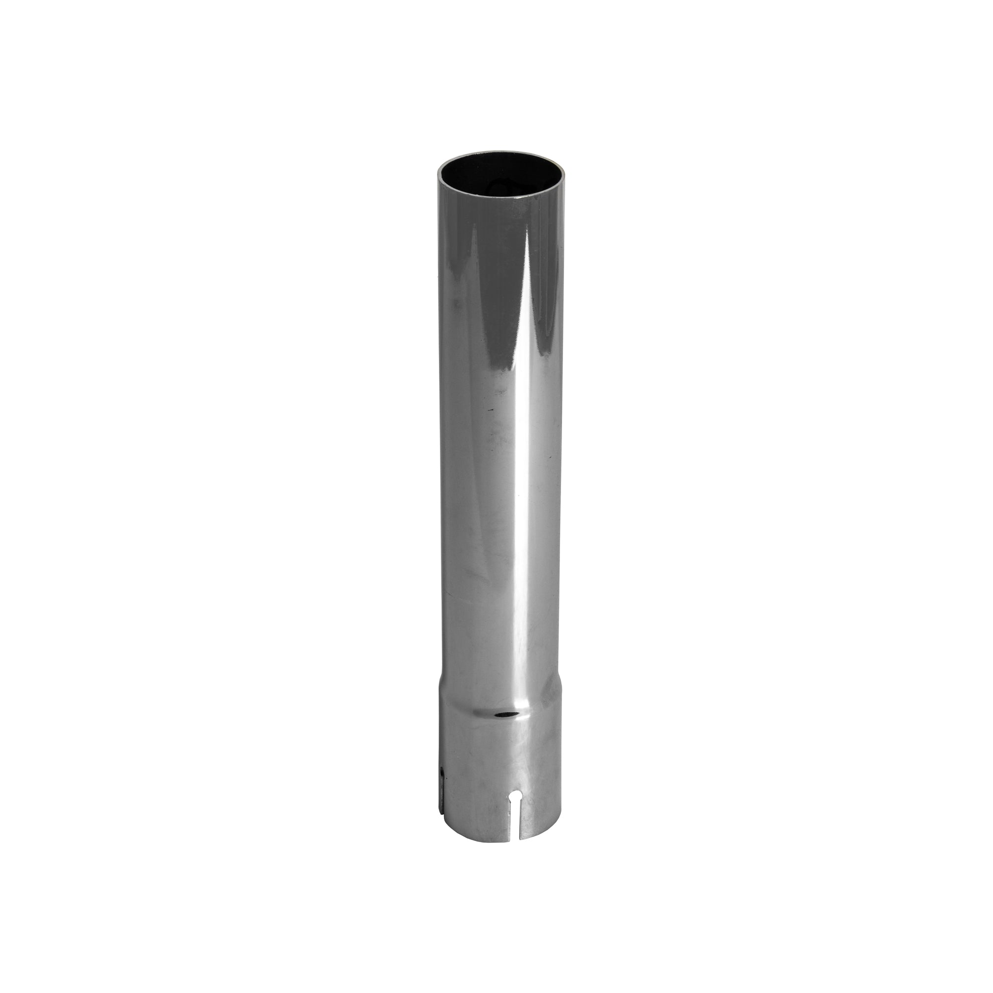 Exhaust Stack Pipe 1-1/4" x 12" Chrome Straight End Pipe