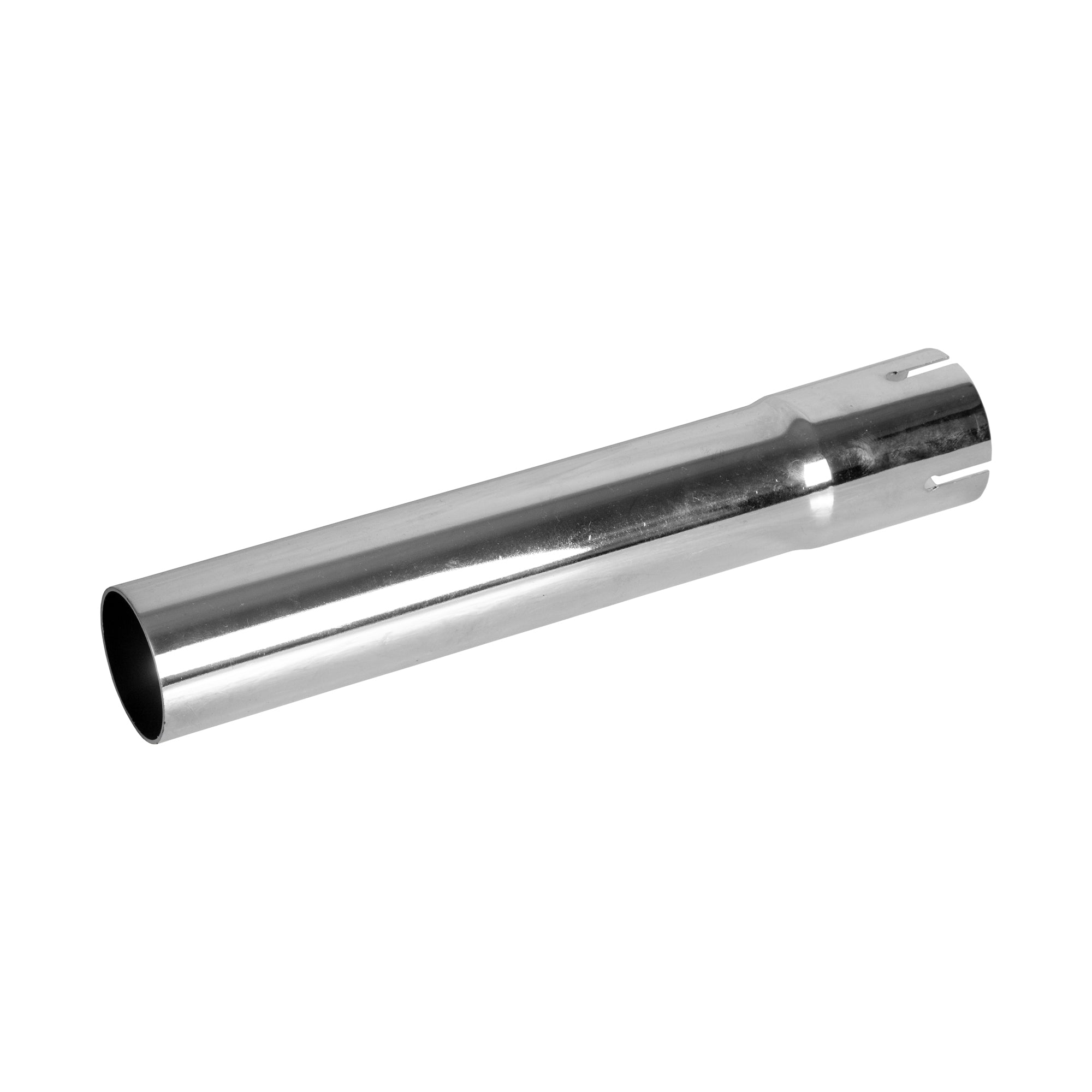 Exhaust Stack Pipe 1-1/4" x 12" Chrome Straight End Pipe