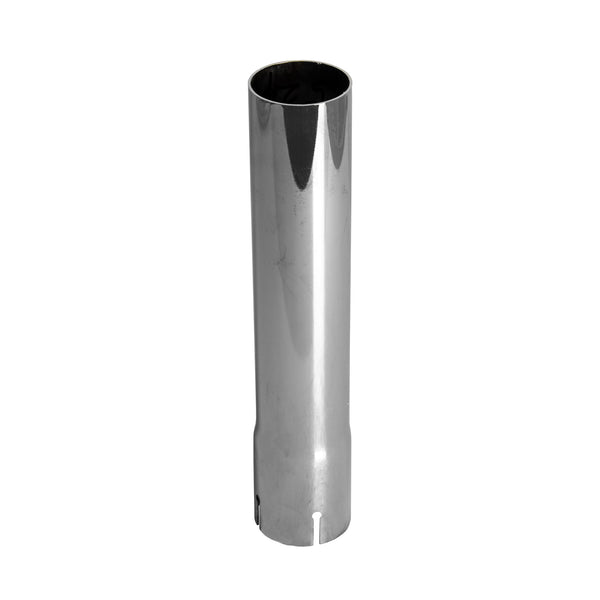 Exhaust Stack Pipe Replacement for Universal  2- 1/4" x 12", Straight Chrome