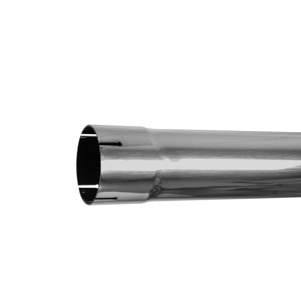 Exhaust Pipe Replacement for UNIVERSAL  3-1/2" x 72", Straight Chrome