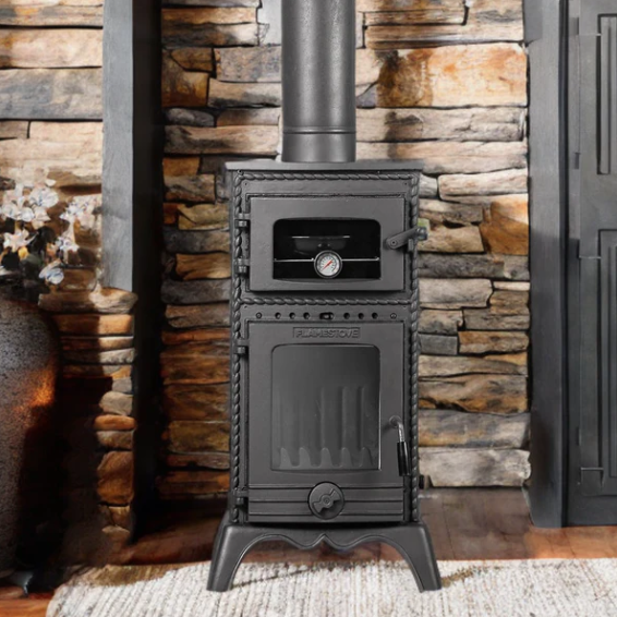 Major Lux Cast Iron Stove Wood Burning Vintage Ambiance Rustic For Cozy Home