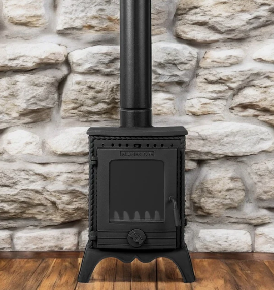 Minor Cast Stove Wood Burning Iron Modern Rustic Premium For Cozy Home Heating