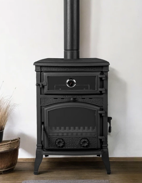 Sirius Mega Yk Cast Stove Burning Iron Wood Rustic Luxury Design Cozy Ambiance