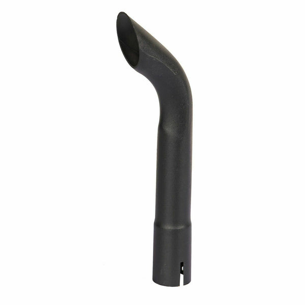 Exhaust Stack Pipe   1-1/2" x 12" Curved Black Universal