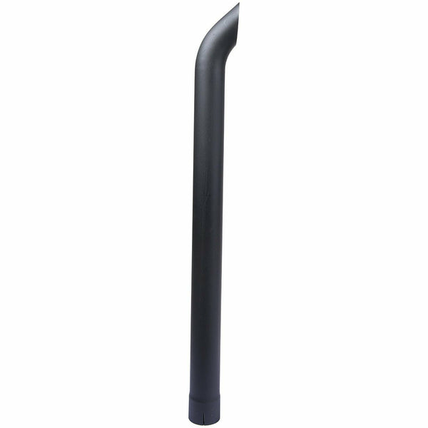 Exhaust Stack Pipe   3-1/2" x 48" Curved Black