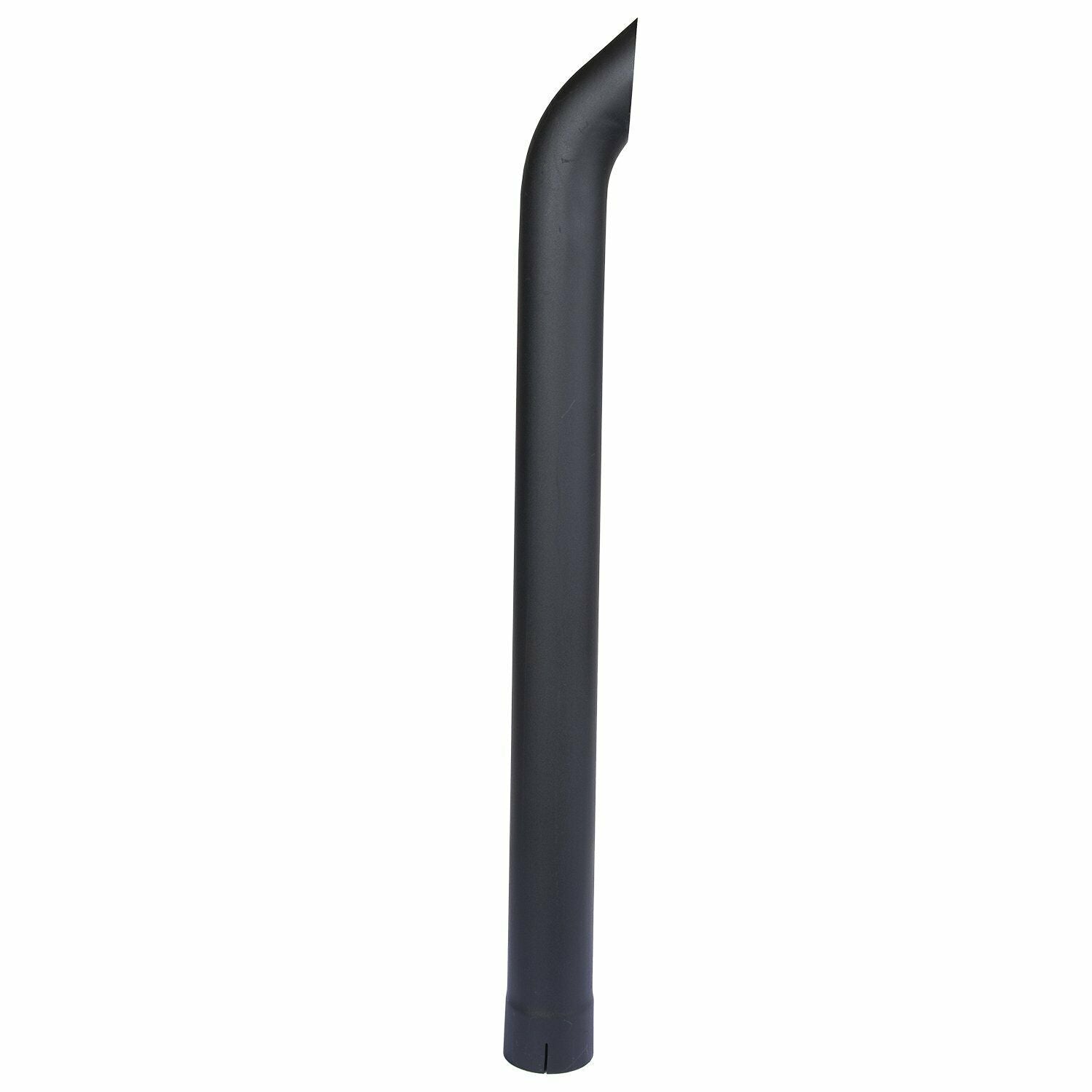 Exhaust Stack Pipe   4" x 48" Curved Black