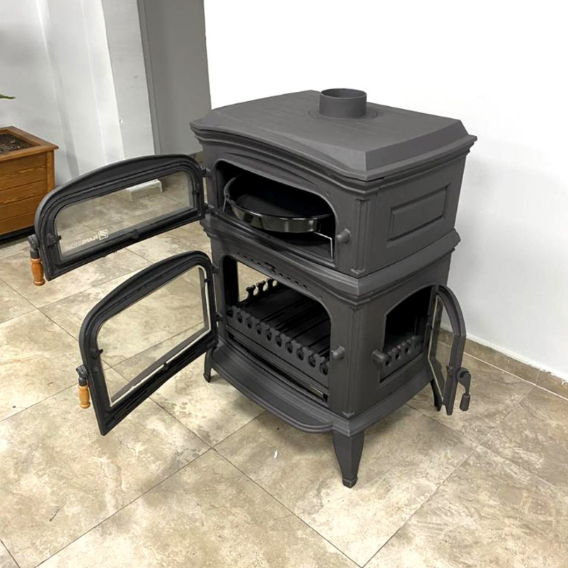 Cast Iron Stove With Oven and Side Cover | Large Stove | Wood Cook Stove