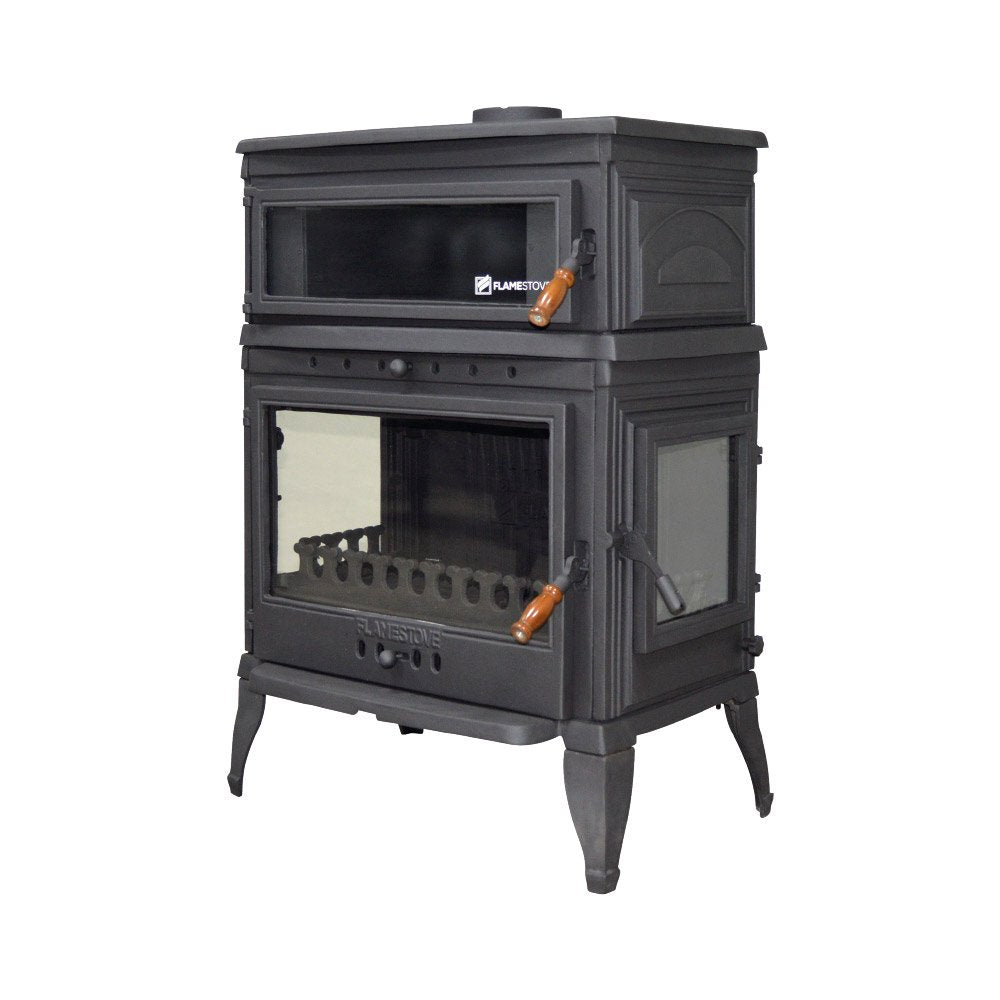 Retro Lux Vertical Side Cover Cast Iron Stove | Large Stove | Wood Cook Stove