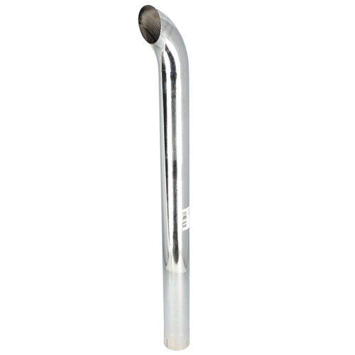 Exhaust Stack Pipe   4" x 48" Curved Chrome