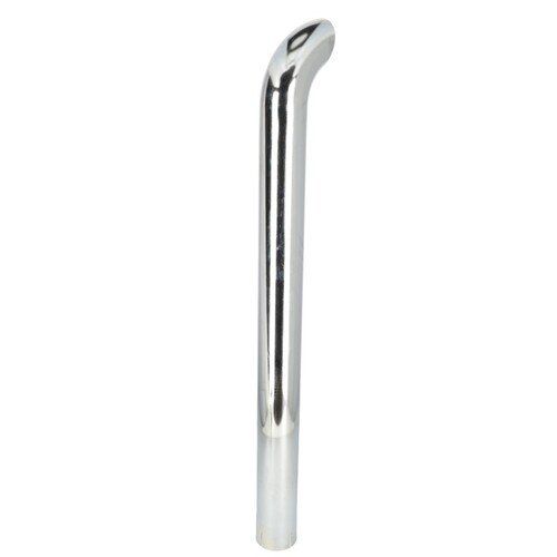 Exhaust Stack Pipe   4" x 48" Curved Chrome